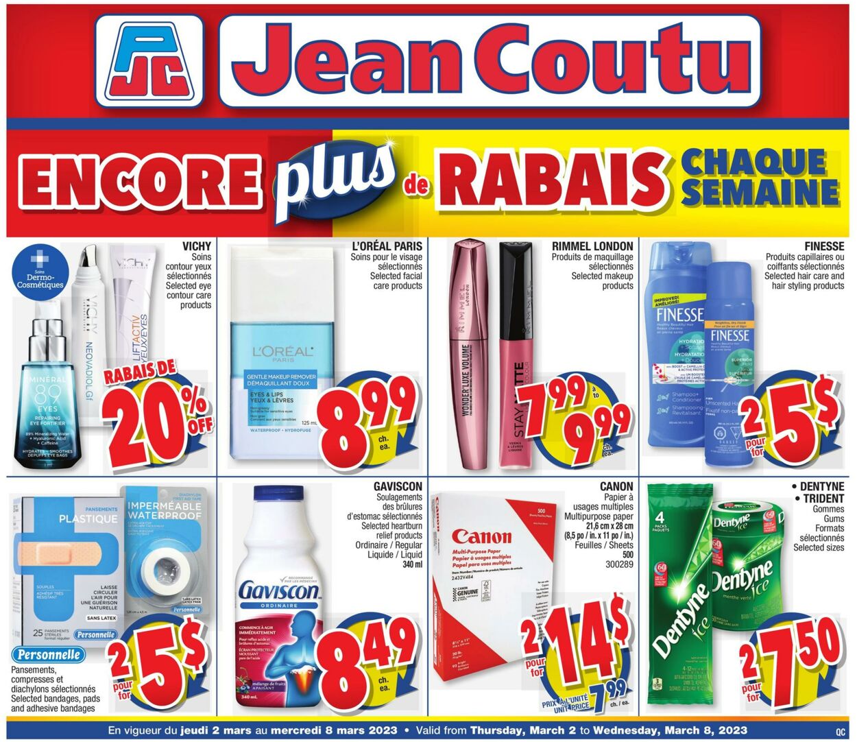 Circulaire Jean Coutu 02.03.2023 - 09.03.2023