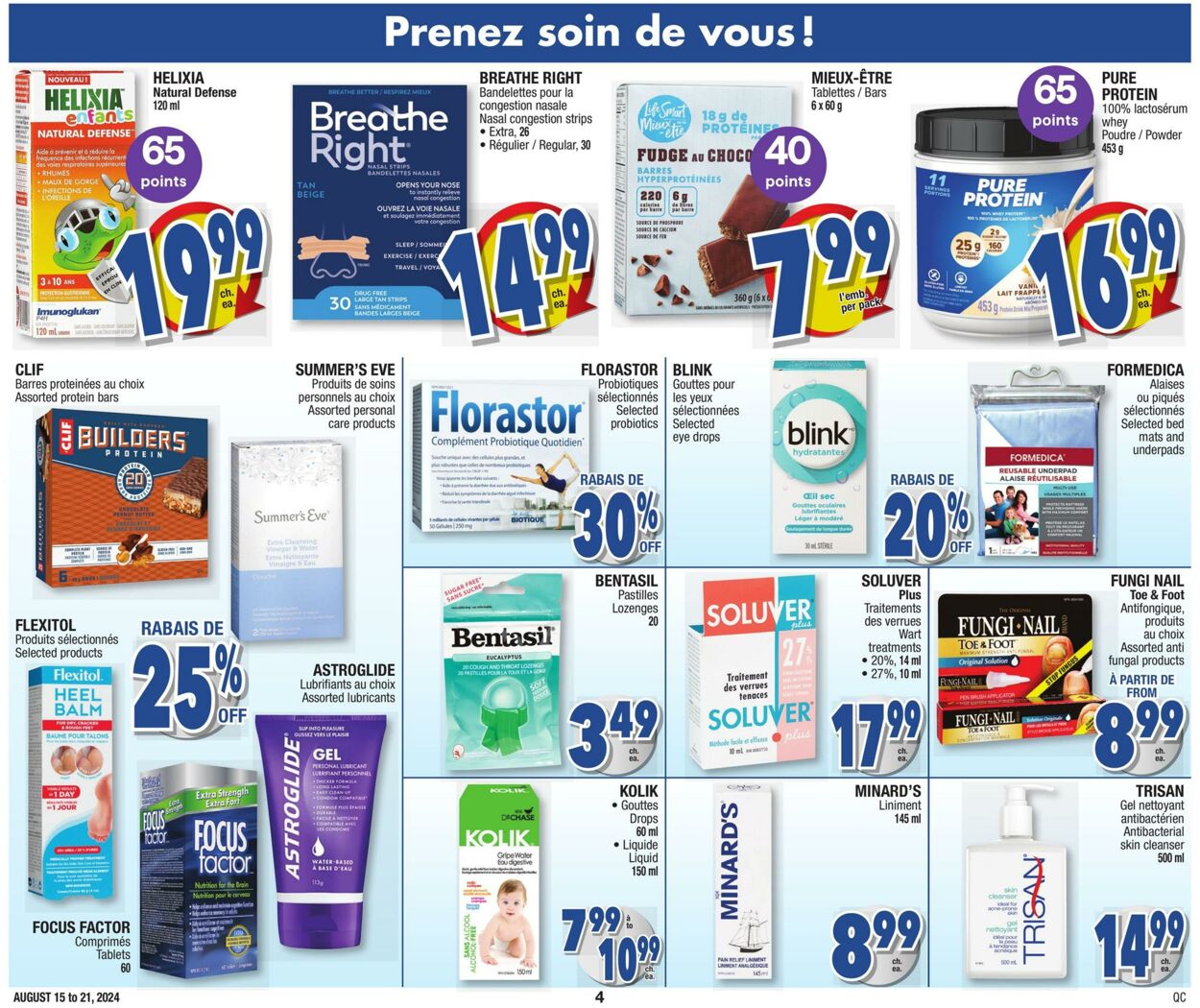 Circulaire Jean Coutu 15.08.2024 - 21.08.2024