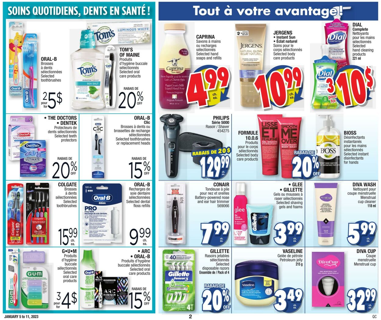 Circulaire Jean Coutu 05.01.2023 - 11.01.2023