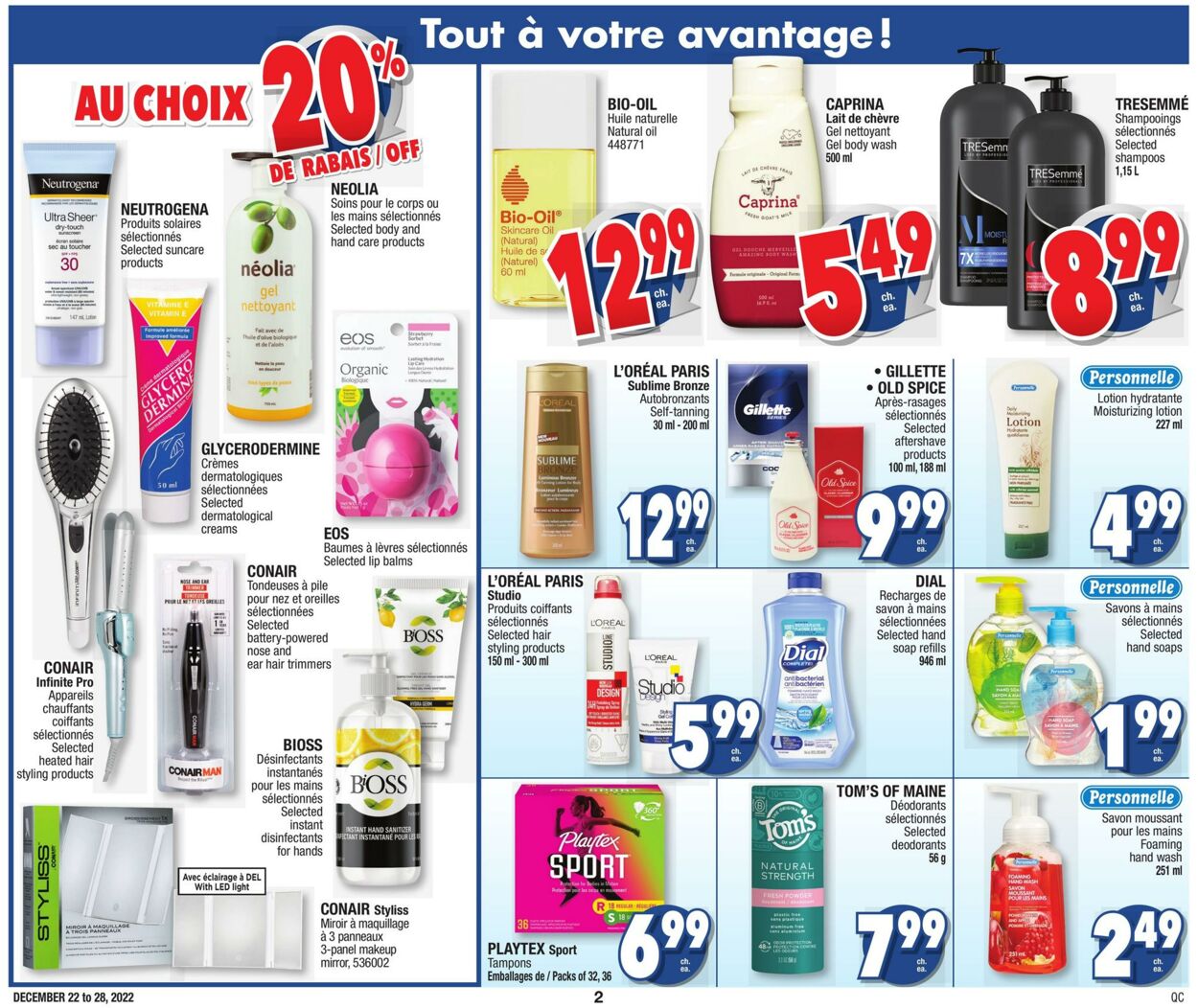 Circulaire Jean Coutu 22.12.2022 - 28.12.2022