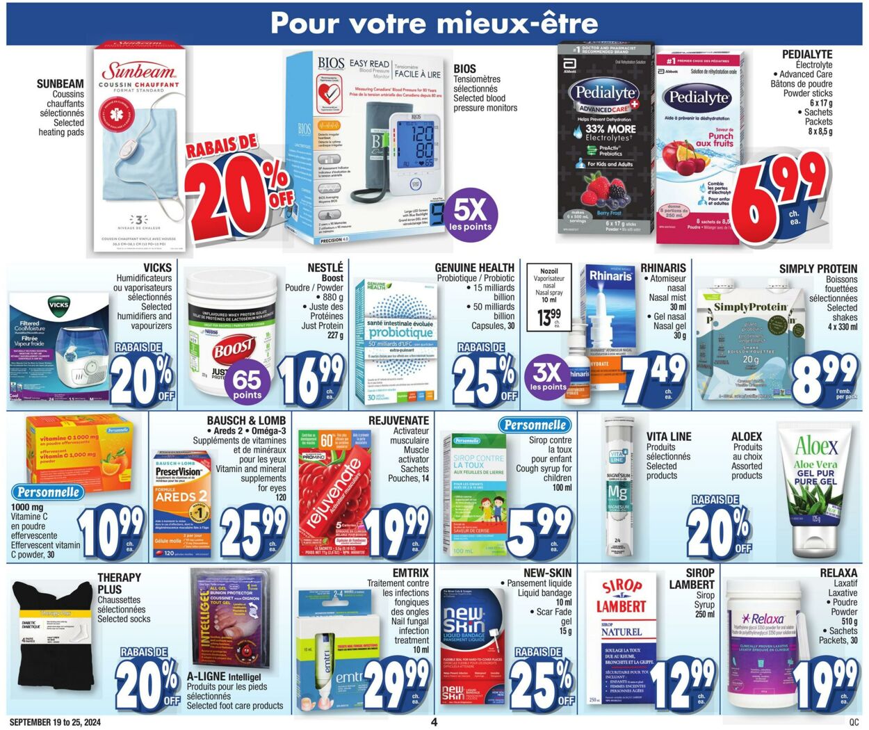 Circulaire Jean Coutu 19.09.2024 - 25.09.2024