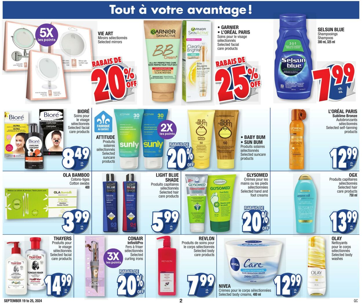 Circulaire Jean Coutu 19.09.2024 - 25.09.2024