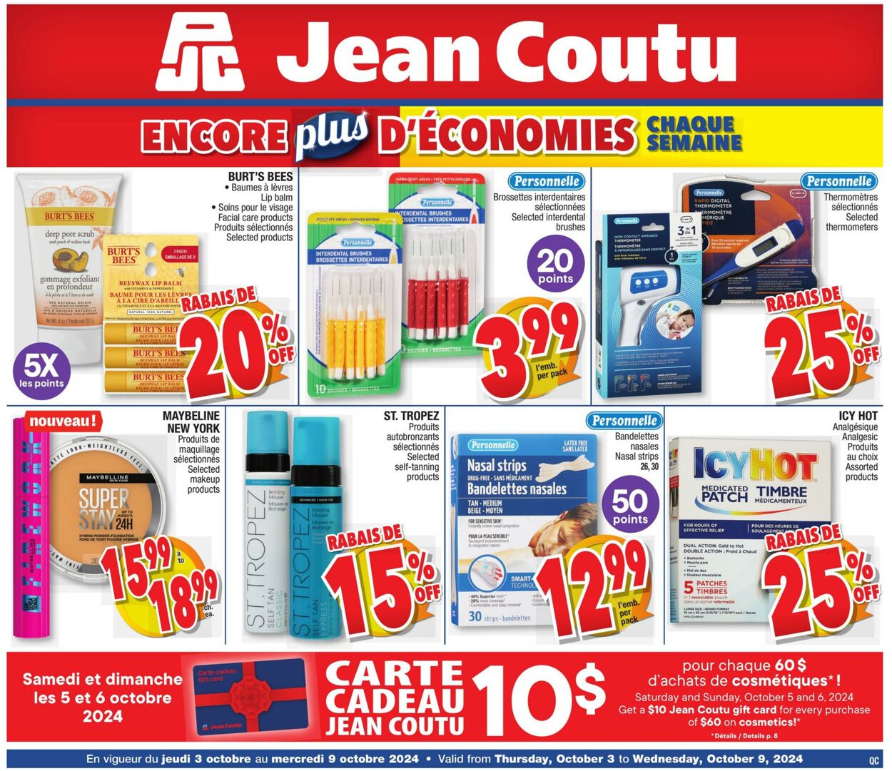 Circulaire Jean Coutu 03.10.2024 - 09.10.2024