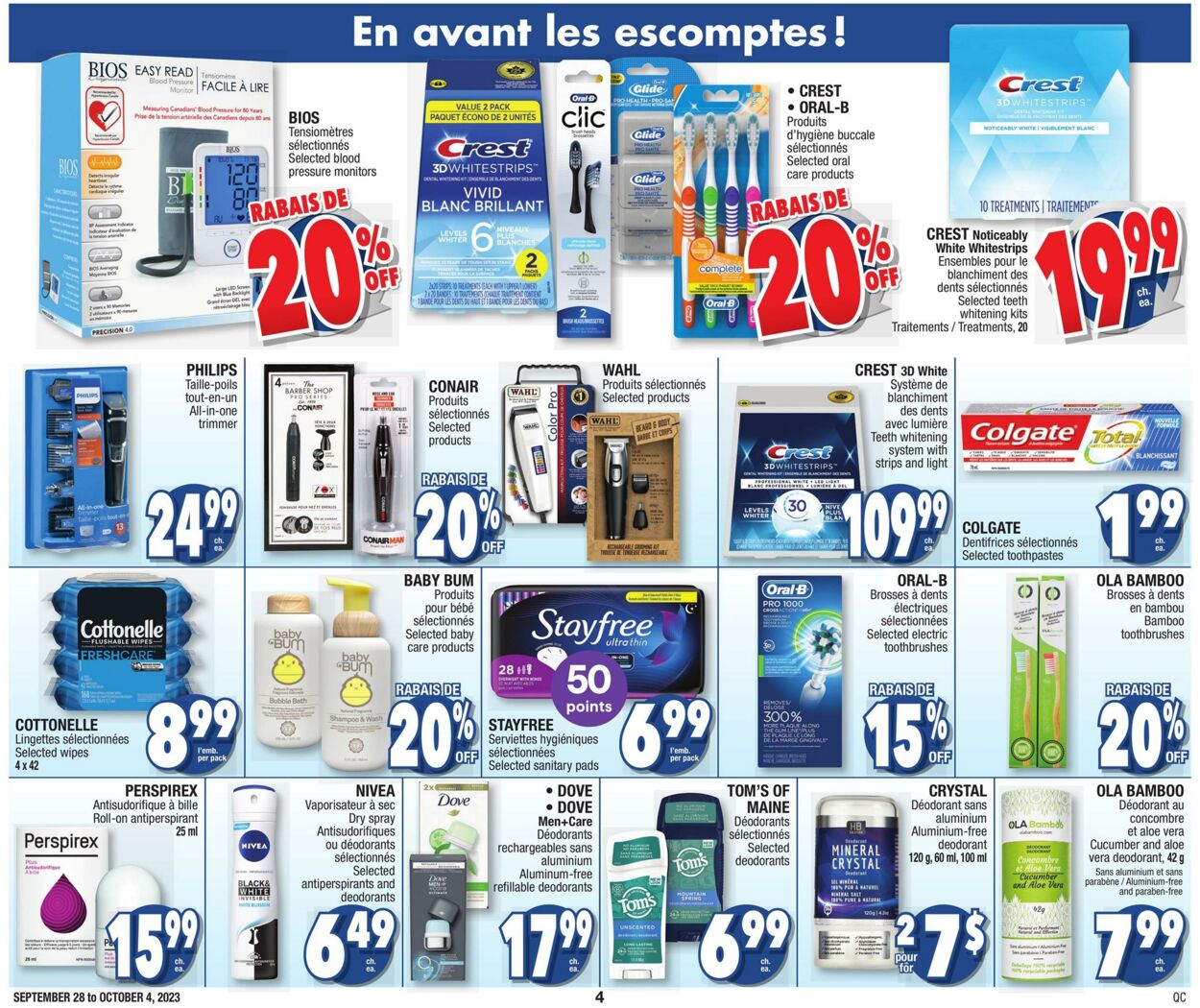 Circulaire Jean Coutu 28.09.2023 - 05.10.2023