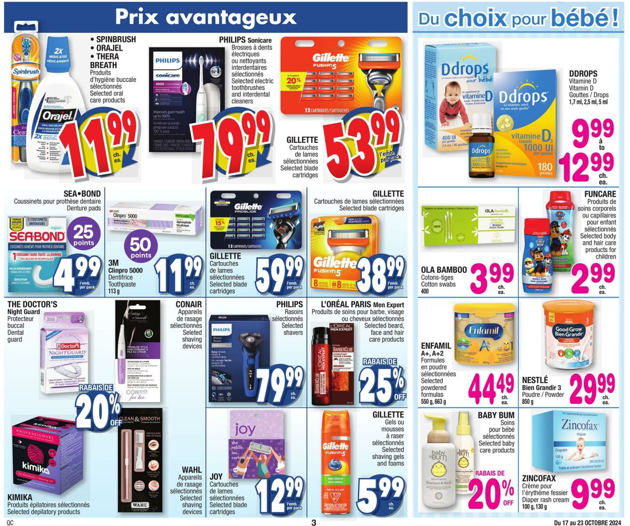 Circulaire Jean Coutu 17.10.2024 - 23.10.2024