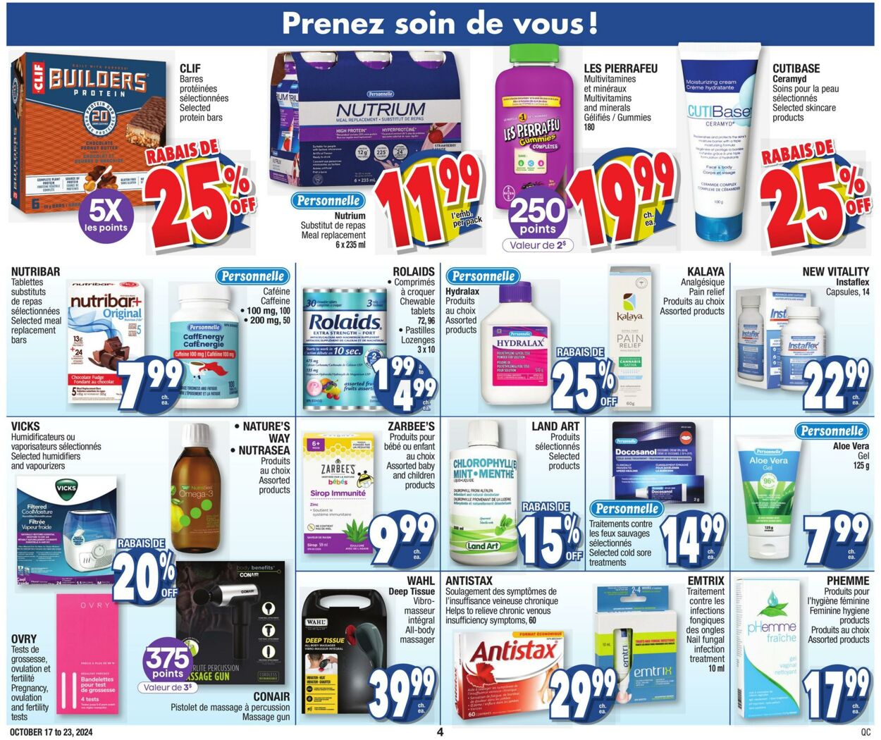 Circulaire Jean Coutu 17.10.2024 - 23.10.2024