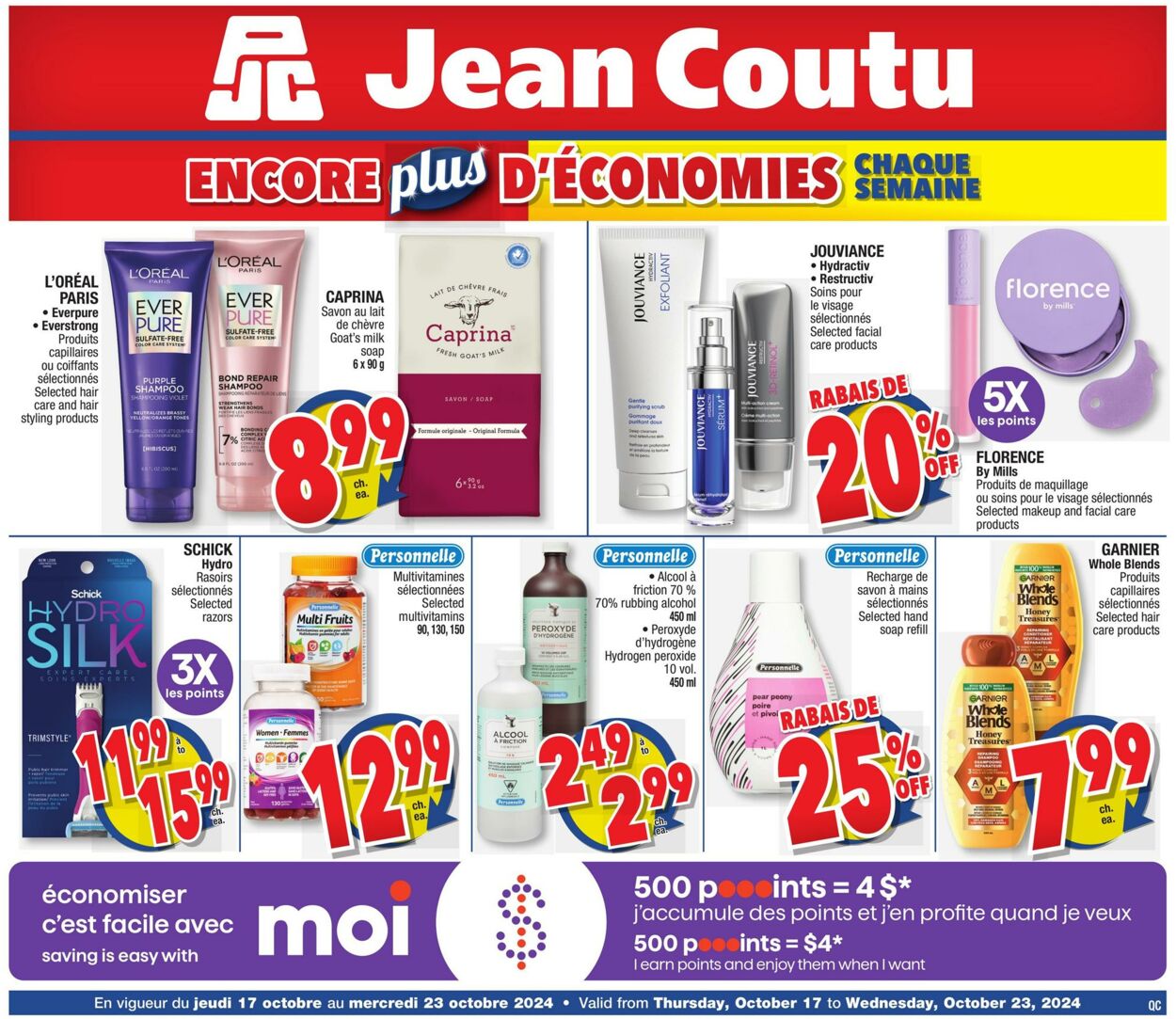 Circulaire Jean Coutu 17.10.2024 - 23.10.2024