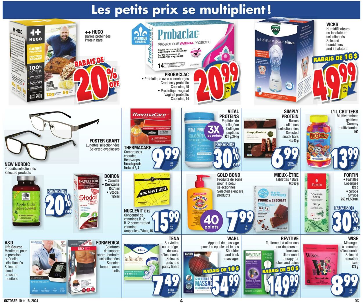 Circulaire Jean Coutu 10.10.2024 - 16.10.2024