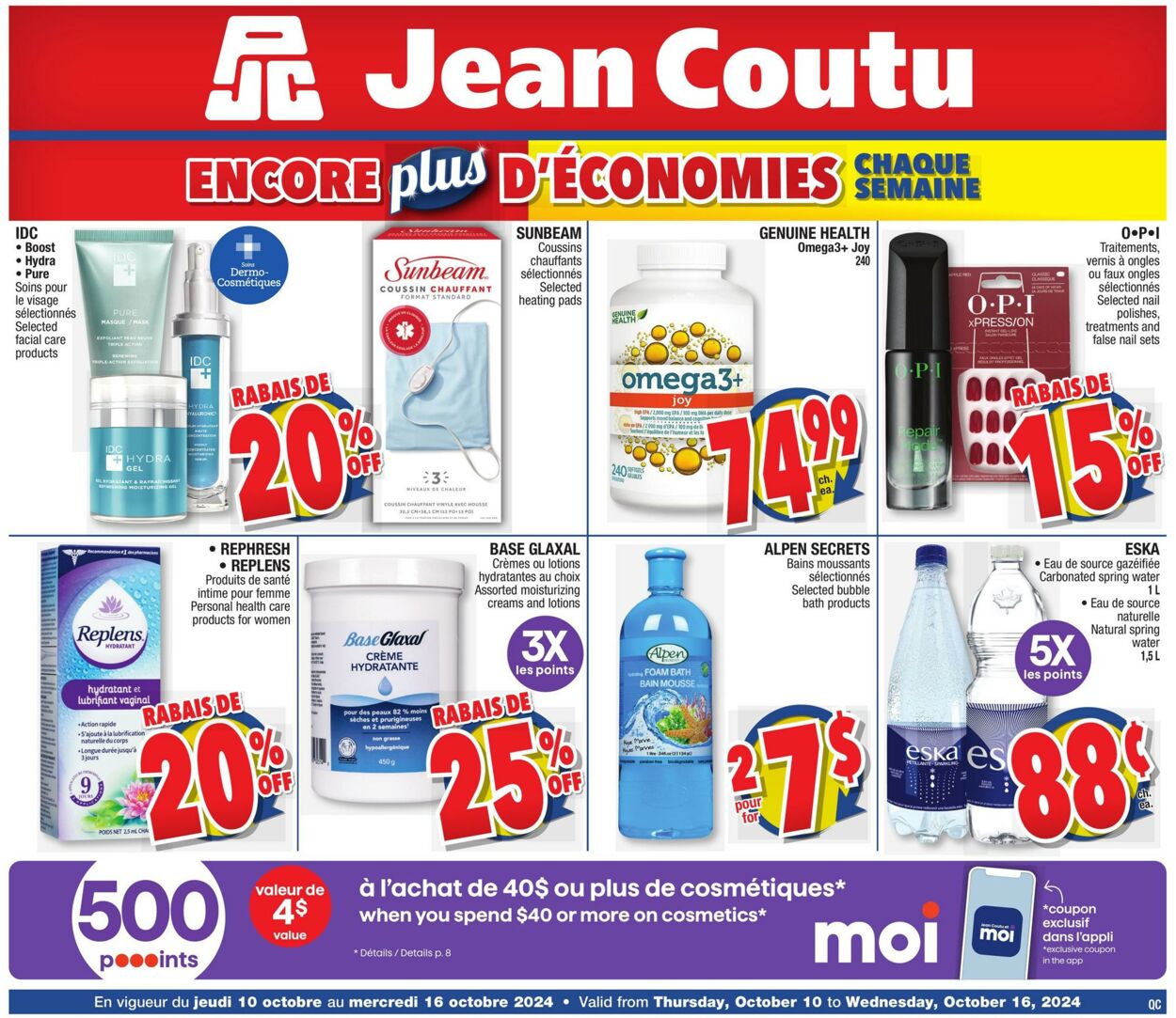 Circulaire Jean Coutu 10.10.2024 - 16.10.2024