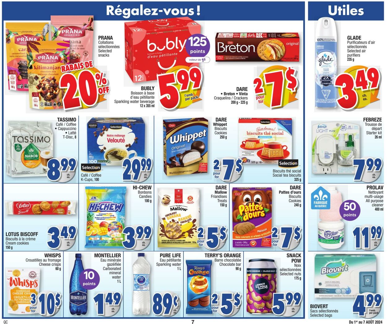 Circulaire Jean Coutu 01.08.2024 - 07.08.2024