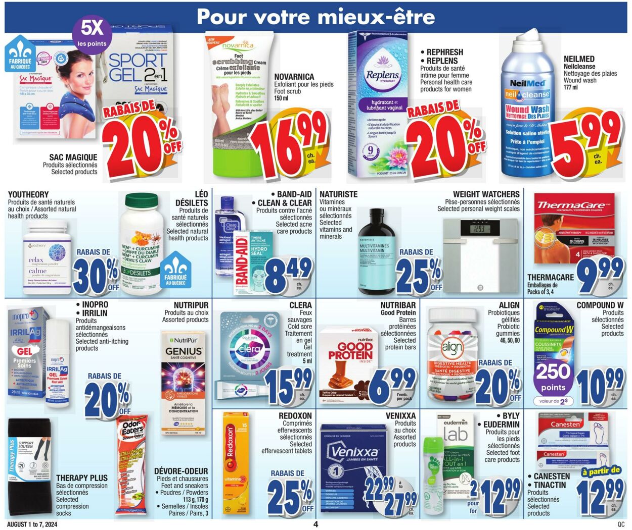 Circulaire Jean Coutu 01.08.2024 - 07.08.2024