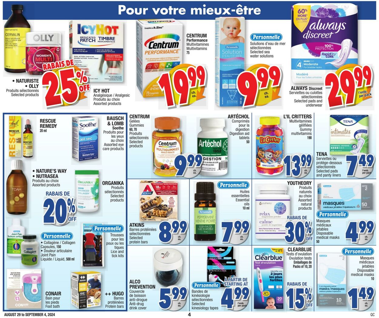 Circulaire Jean Coutu 29.08.2024 - 04.09.2024