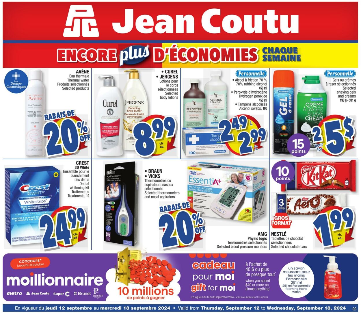 Circulaire Jean Coutu 12.09.2024 - 18.09.2024