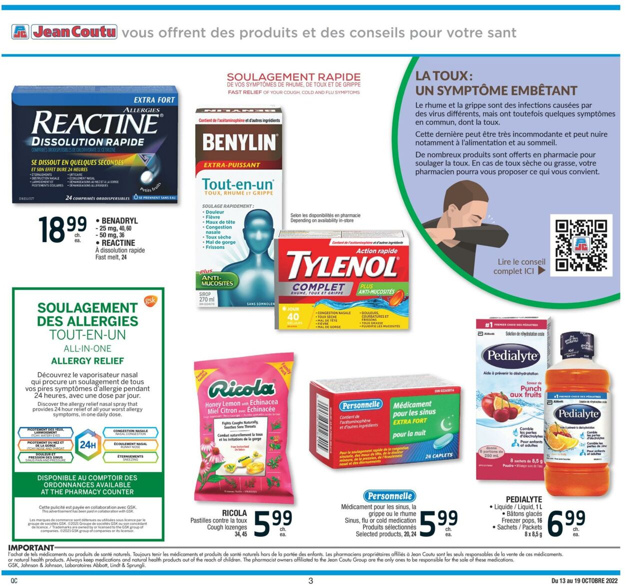 Circulaire Jean Coutu 13.10.2022 - 19.10.2022