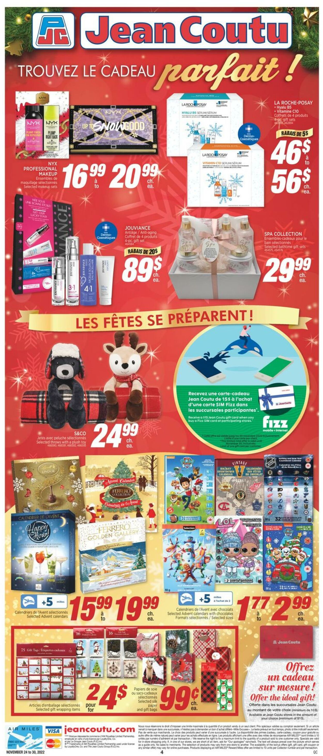 Circulaire Jean Coutu 24.11.2022 - 30.11.2022