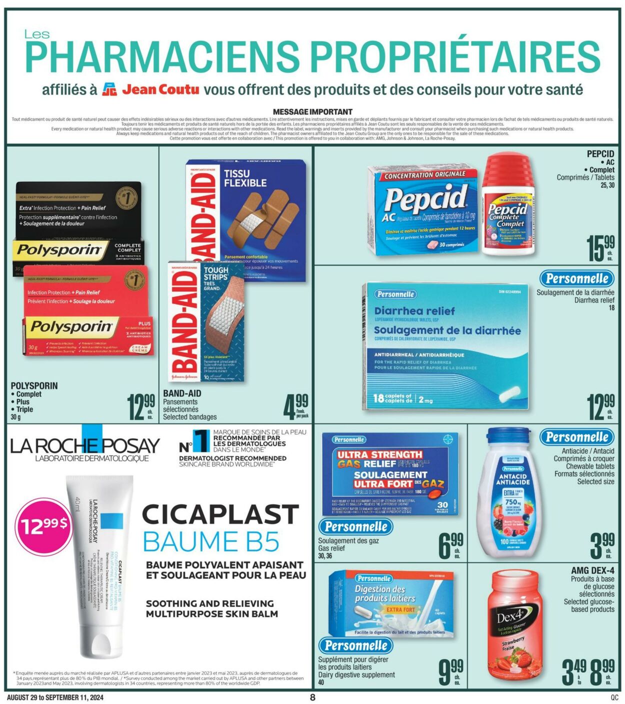 Circulaire Jean Coutu 29.08.2024 - 11.09.2024