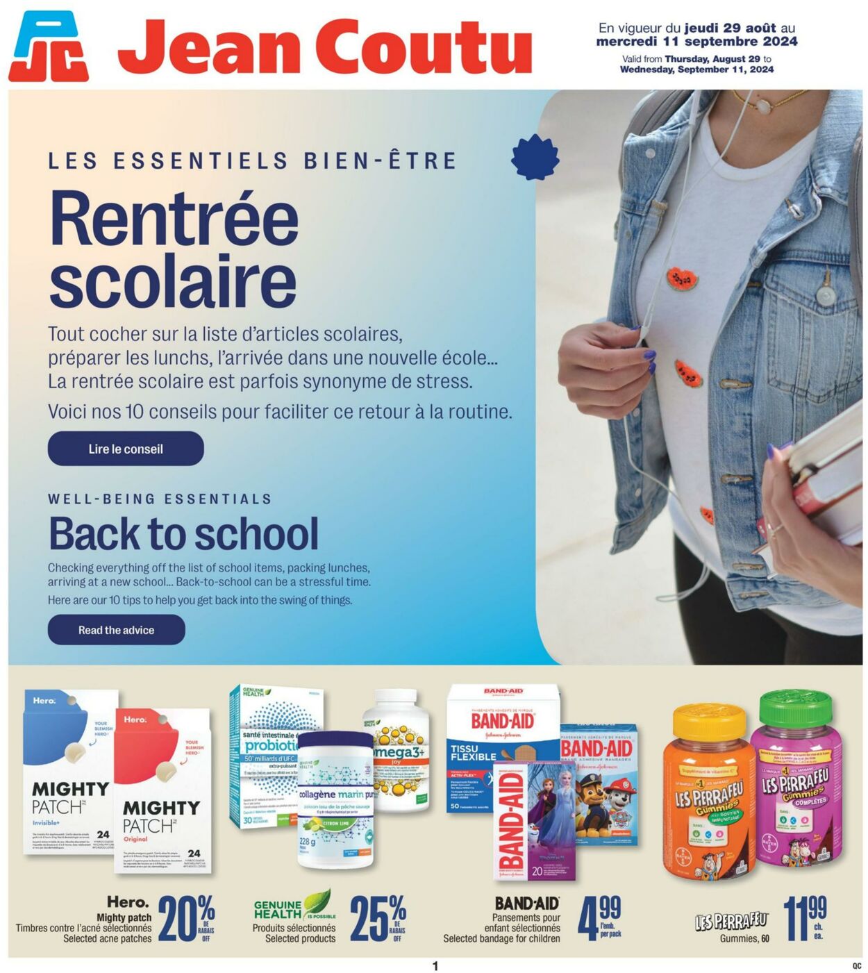 Circulaire Jean Coutu 29.08.2024 - 11.09.2024