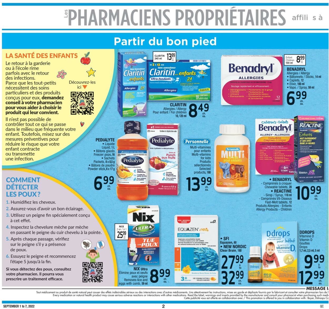 Circulaire Jean Coutu 01.09.2022 - 07.09.2022