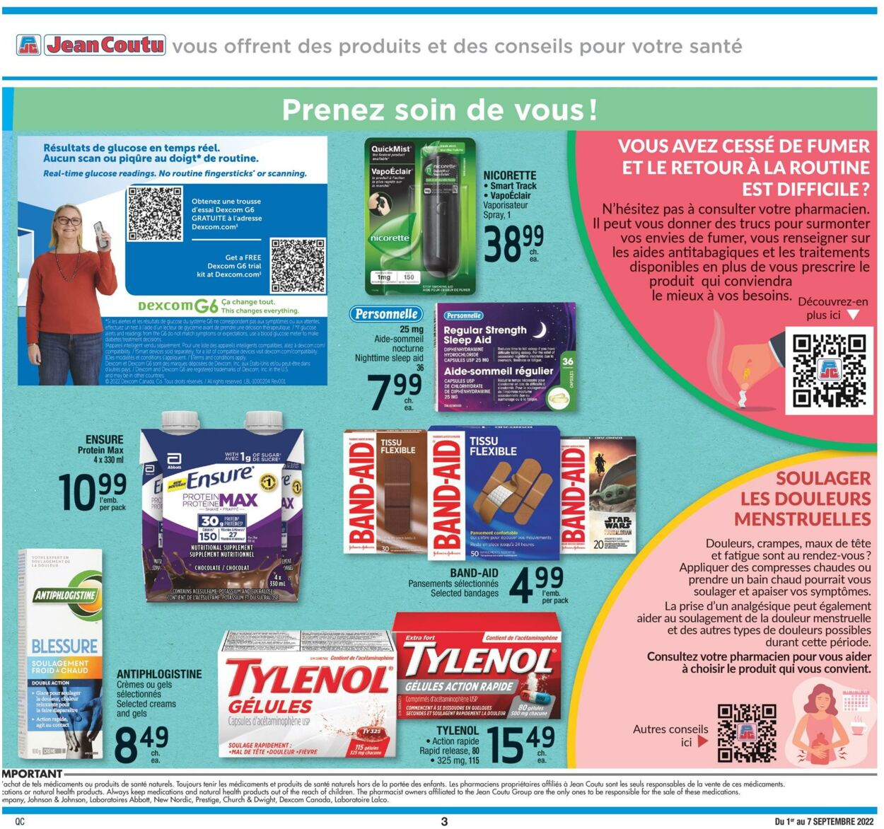 Circulaire Jean Coutu 01.09.2022 - 07.09.2022