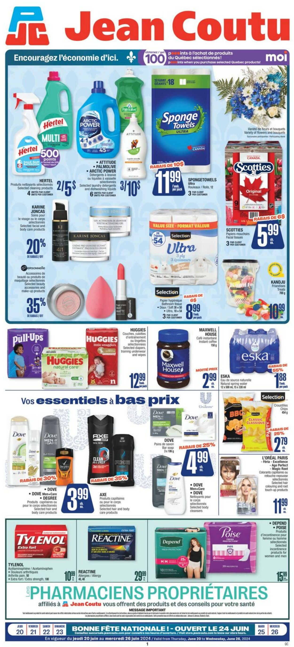 Circulaire Jean Coutu 20.06.2024 - 26.06.2024