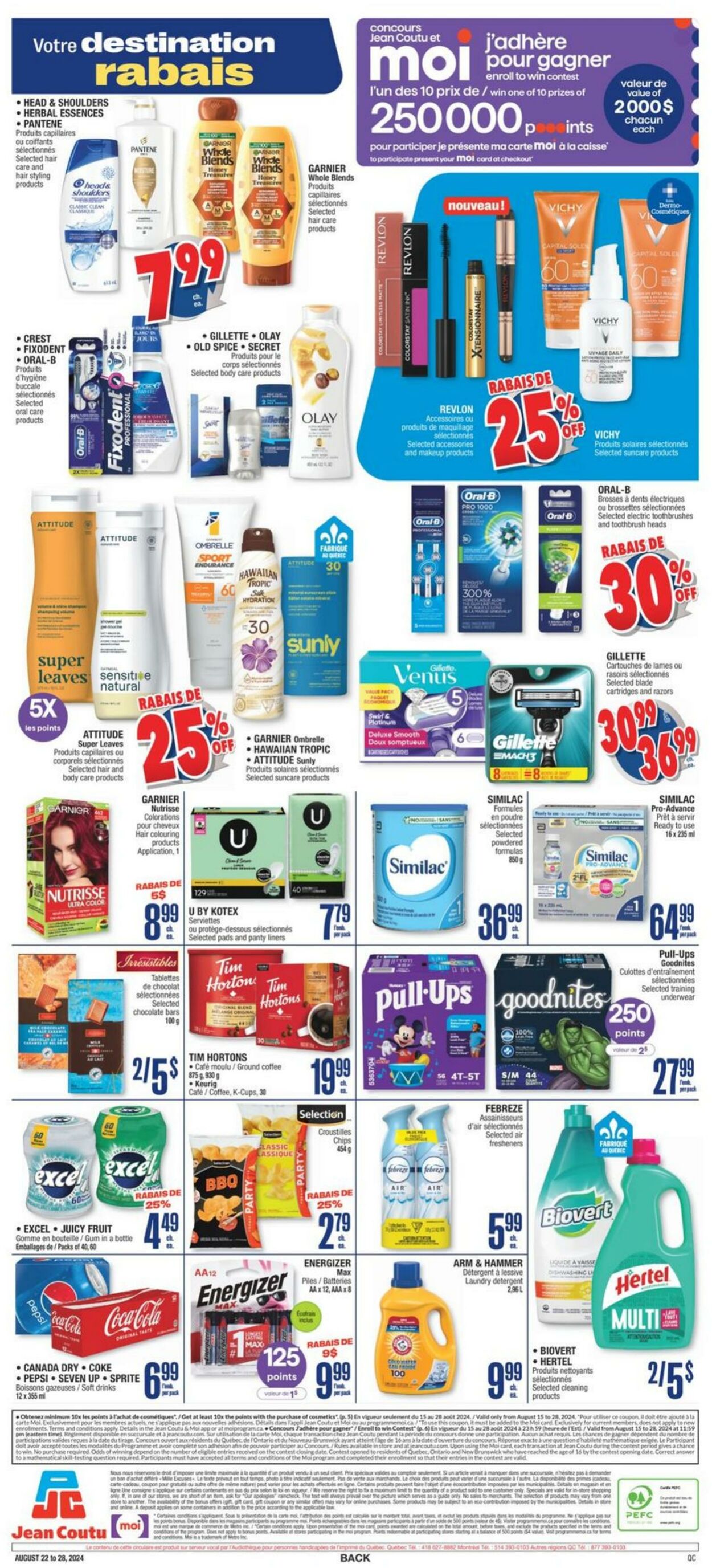 Circulaire Jean Coutu 22.08.2024 - 28.08.2024