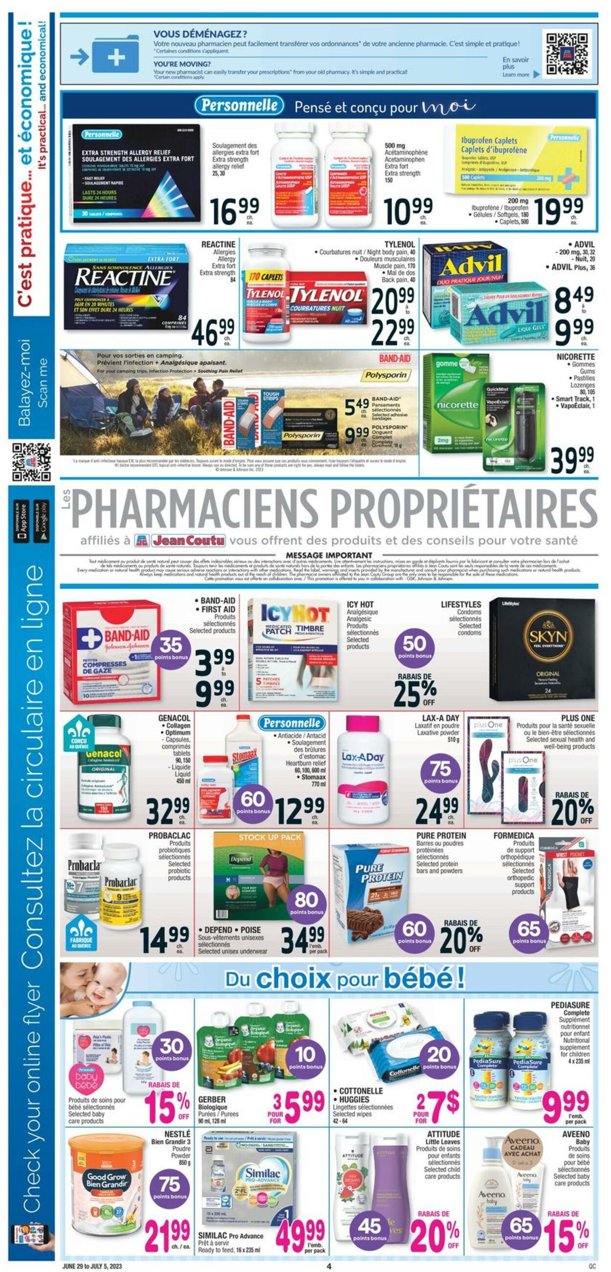 Circulaire Jean Coutu 29.06.2023 - 05.07.2023