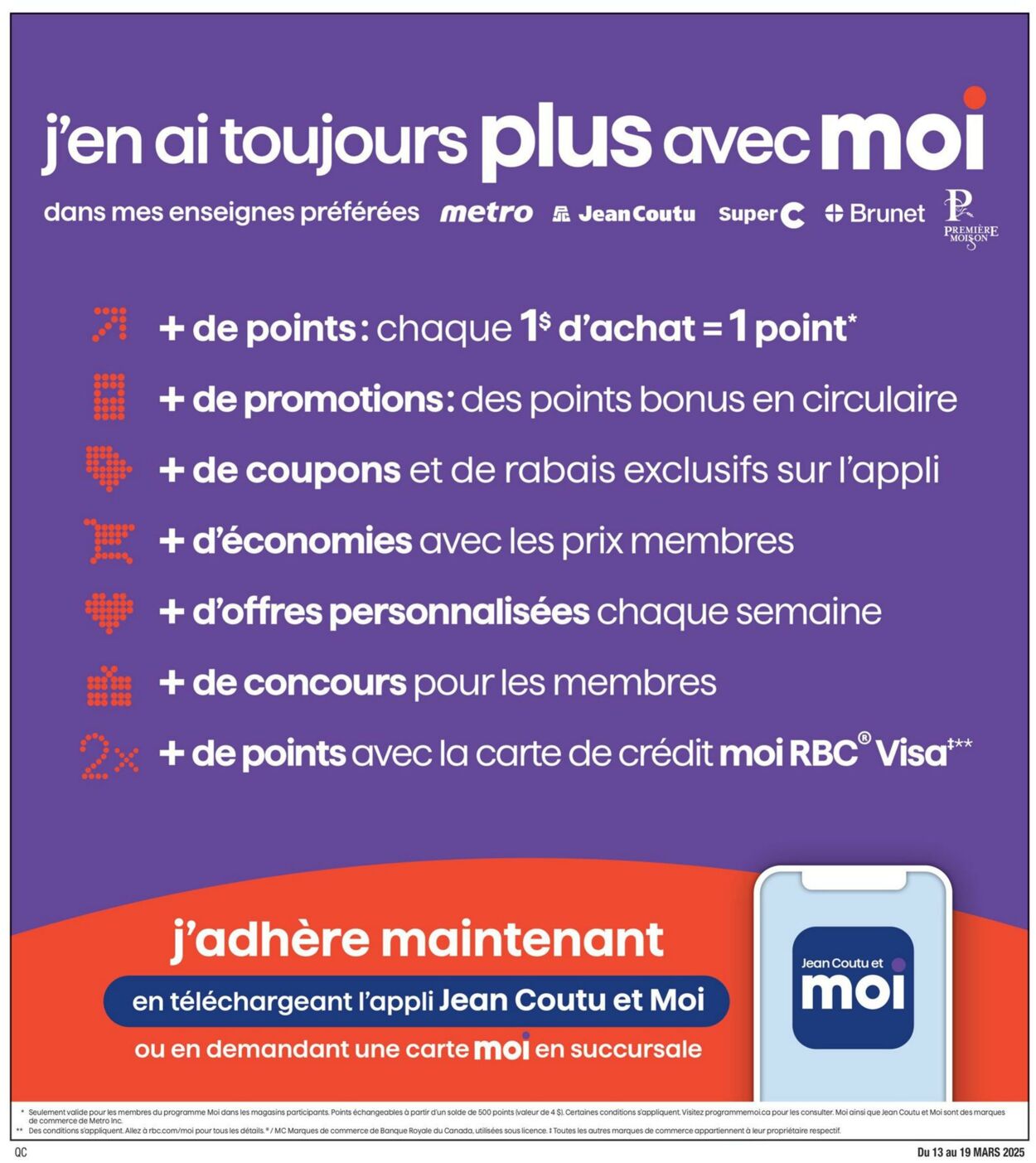 Circulaire Jean Coutu 13.03.2025 - 19.03.2025