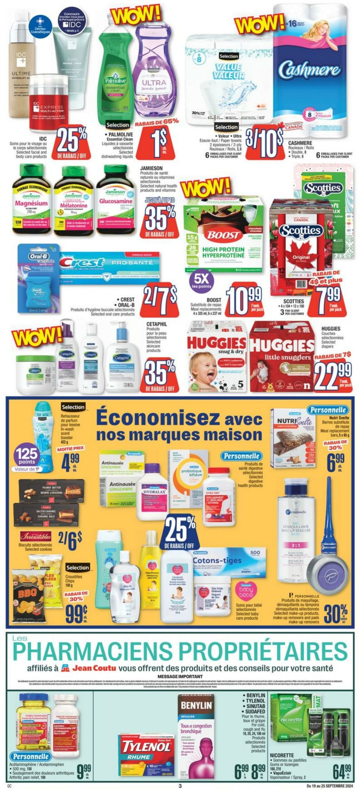 Circulaire Jean Coutu 19.09.2024 - 25.09.2024