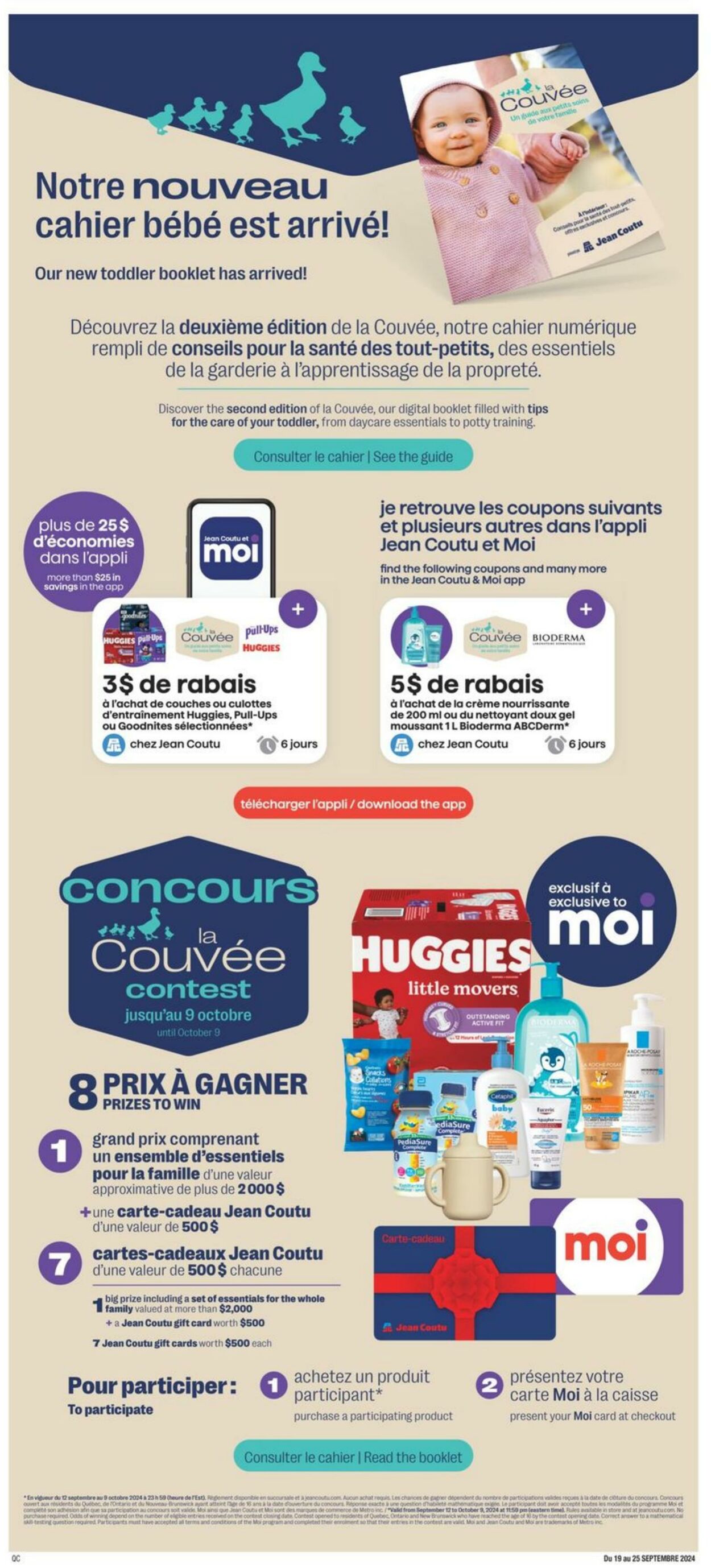 Circulaire Jean Coutu 19.09.2024 - 25.09.2024