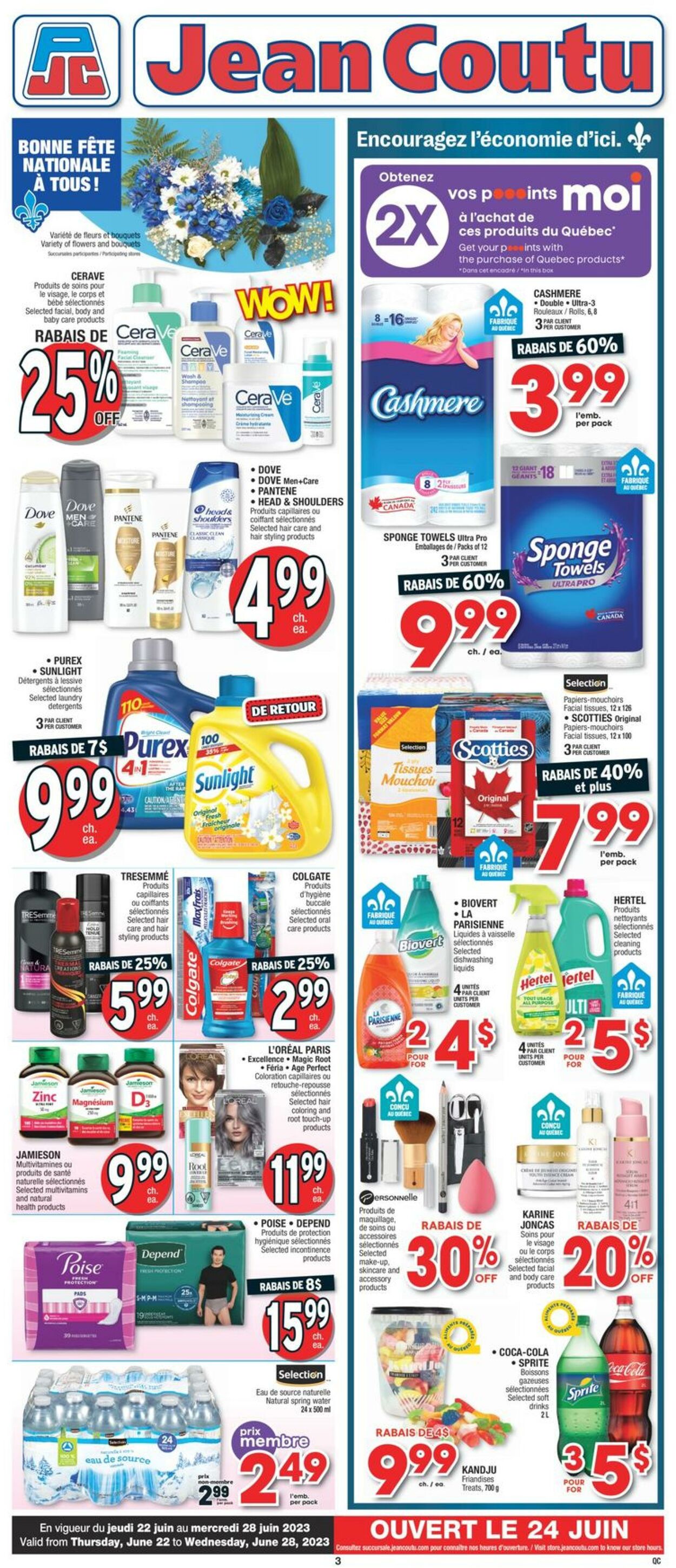 Circulaire Jean Coutu 22.06.2023 - 28.06.2023