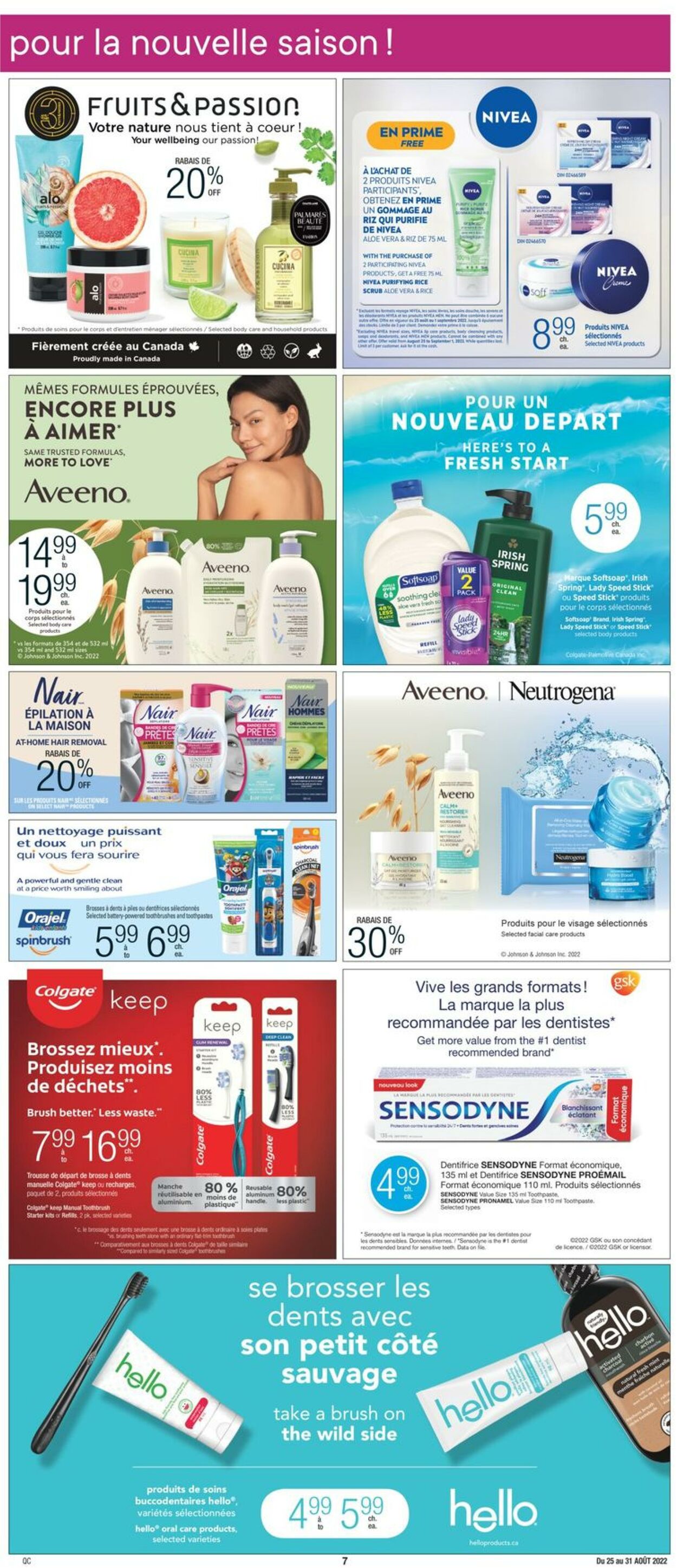 Circulaire Jean Coutu 25.08.2022 - 31.08.2022