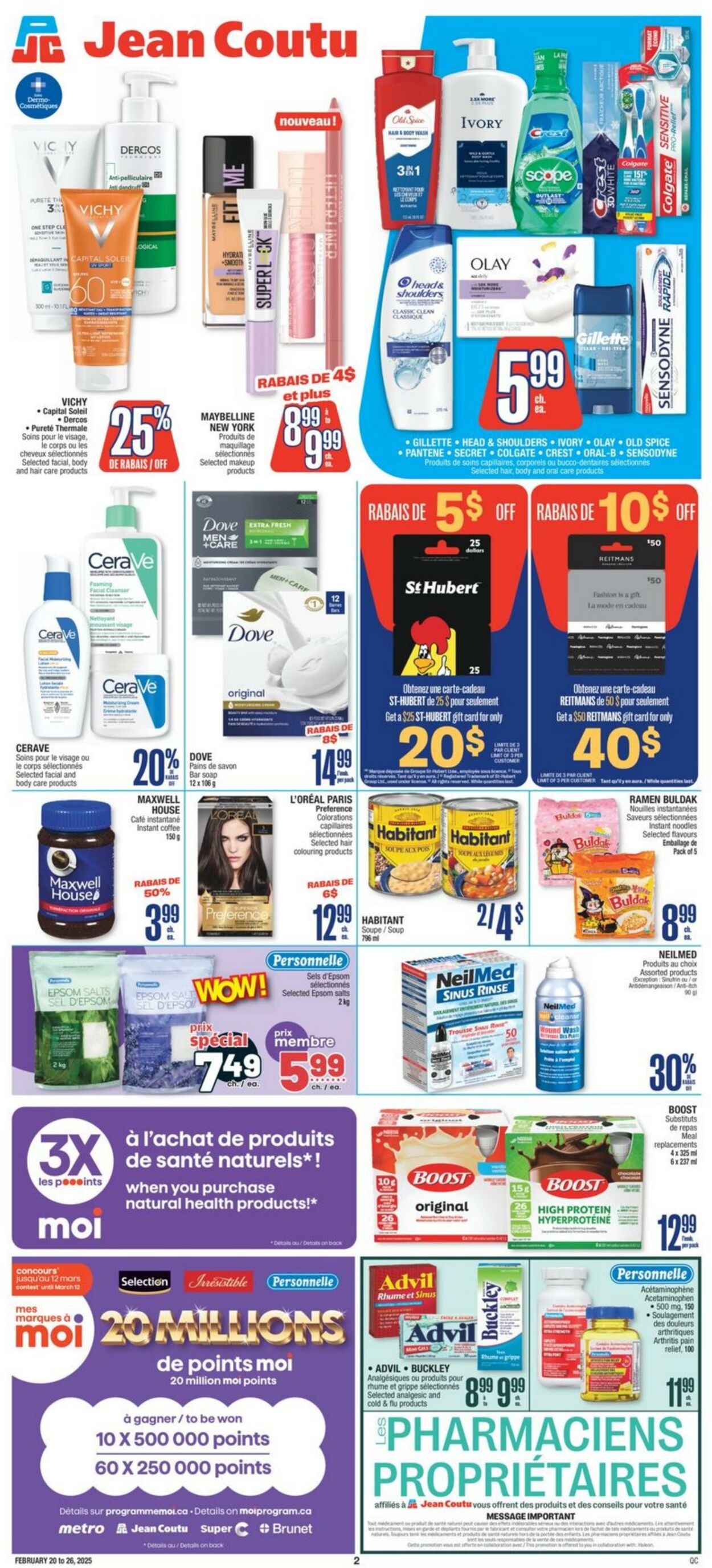 Circulaire Jean Coutu 20.02.2025 - 26.02.2025