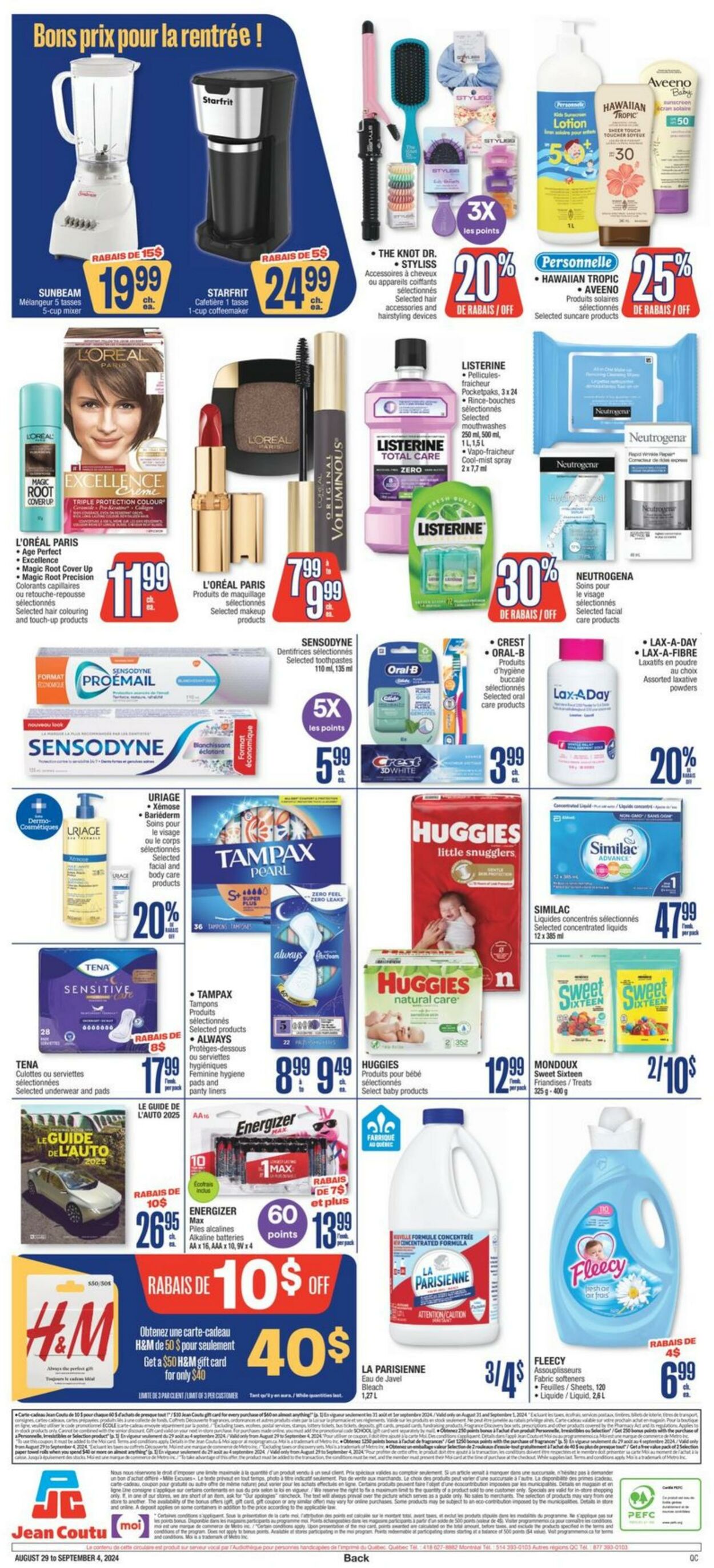 Circulaire Jean Coutu 29.08.2024 - 04.09.2024