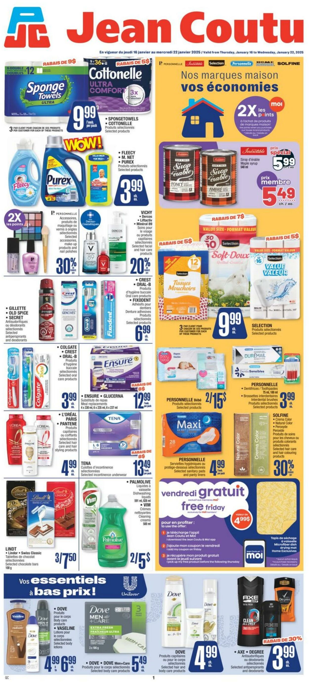 Circulaire Jean Coutu 16.01.2025 - 22.01.2025