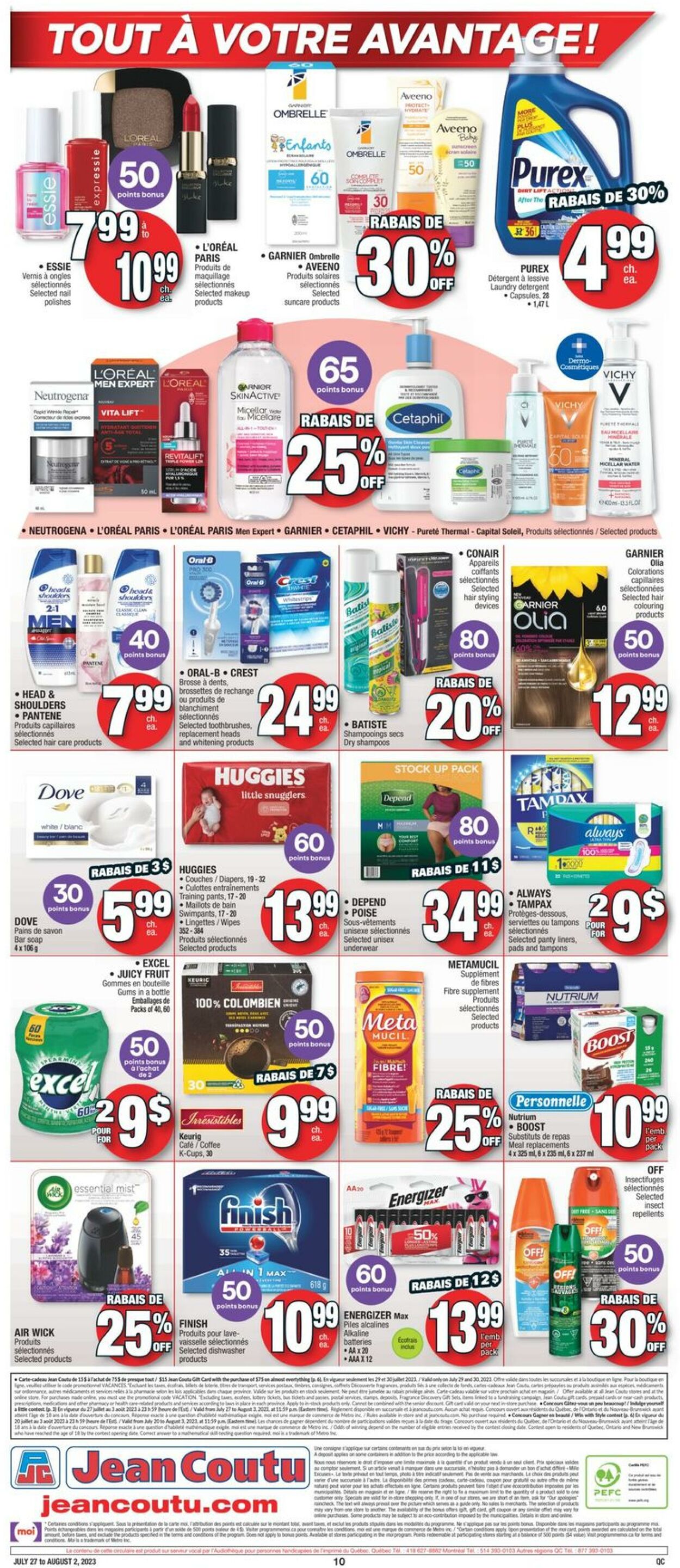 Circulaire Jean Coutu 27.07.2023 - 02.08.2023