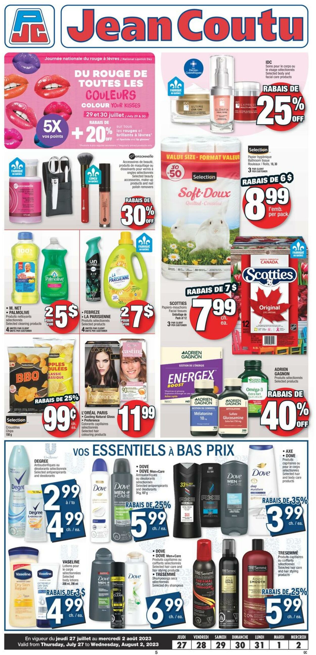 Circulaire Jean Coutu 27.07.2023 - 02.08.2023