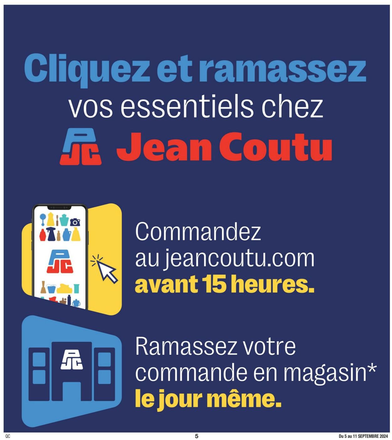 Circulaire Jean Coutu 05.09.2024 - 11.09.2024