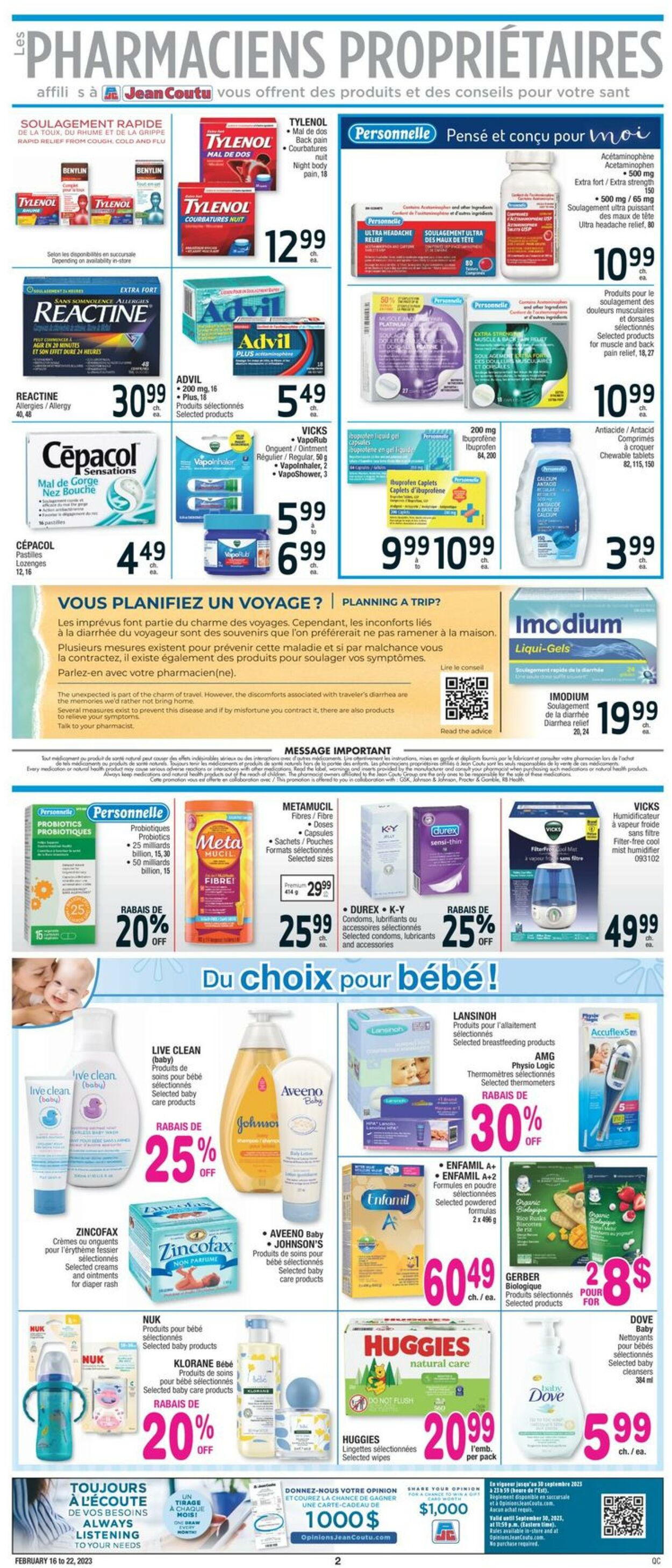 Circulaire Jean Coutu 16.02.2023 - 22.02.2023