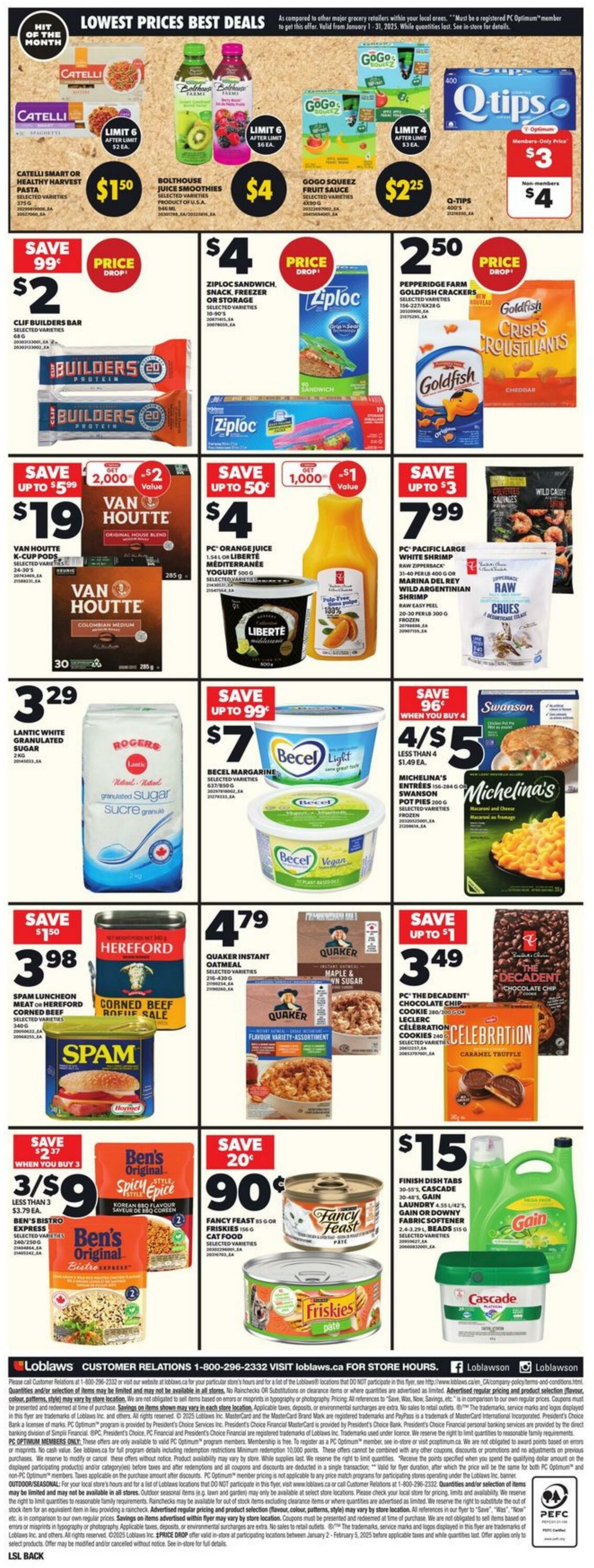 Circulaire Loblaws 09.01.2025 - 15.01.2025