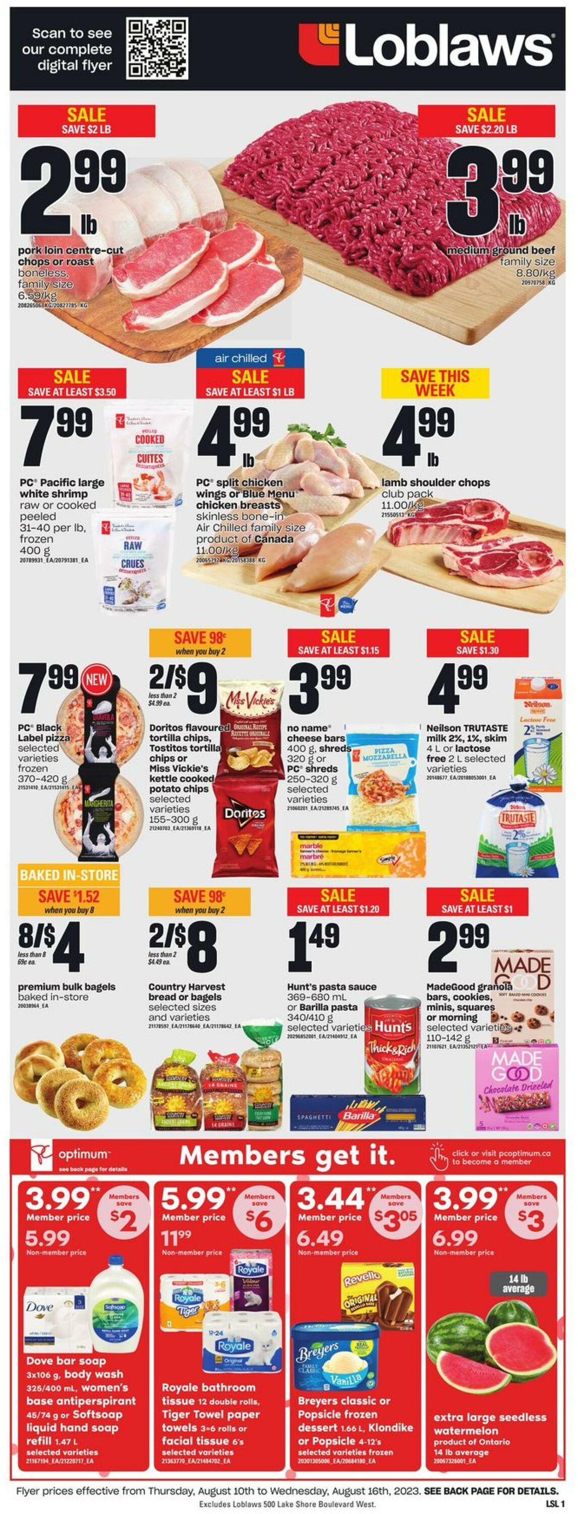 Circulaire Loblaws 10.08.2023 - 16.08.2023