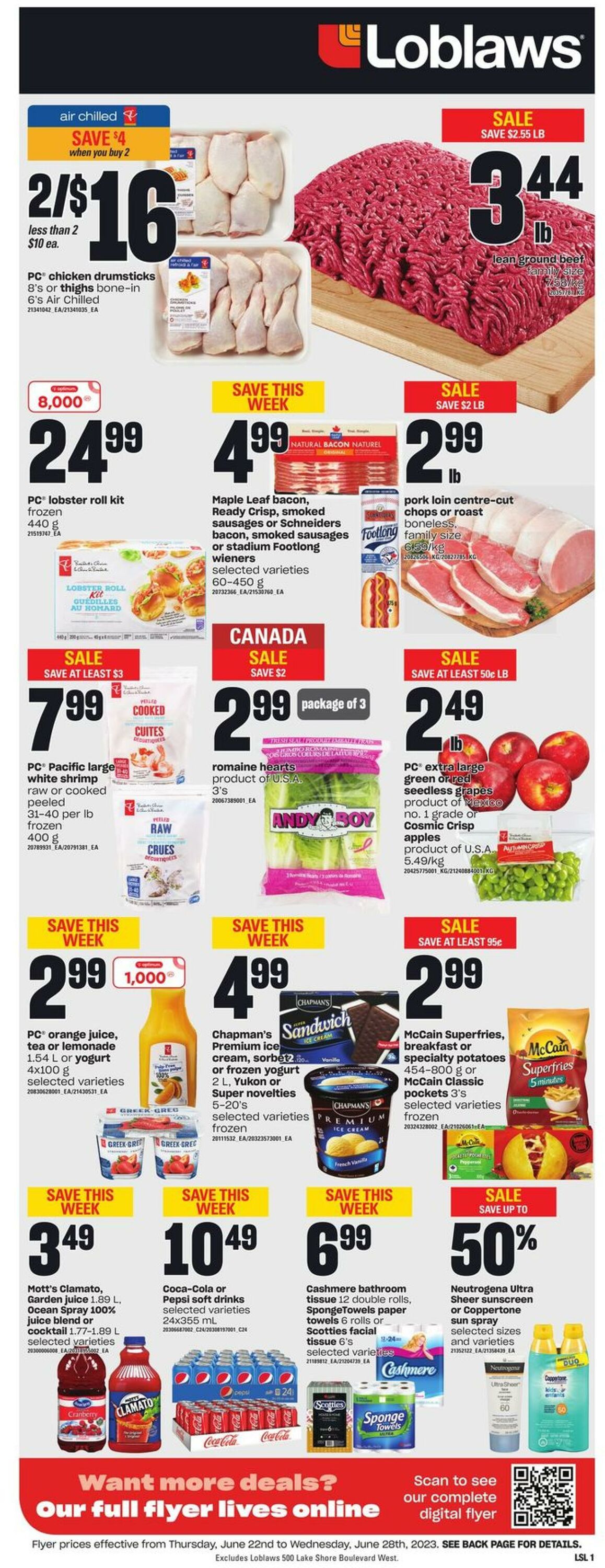 Circulaire Loblaws 22.06.2023 - 28.06.2023