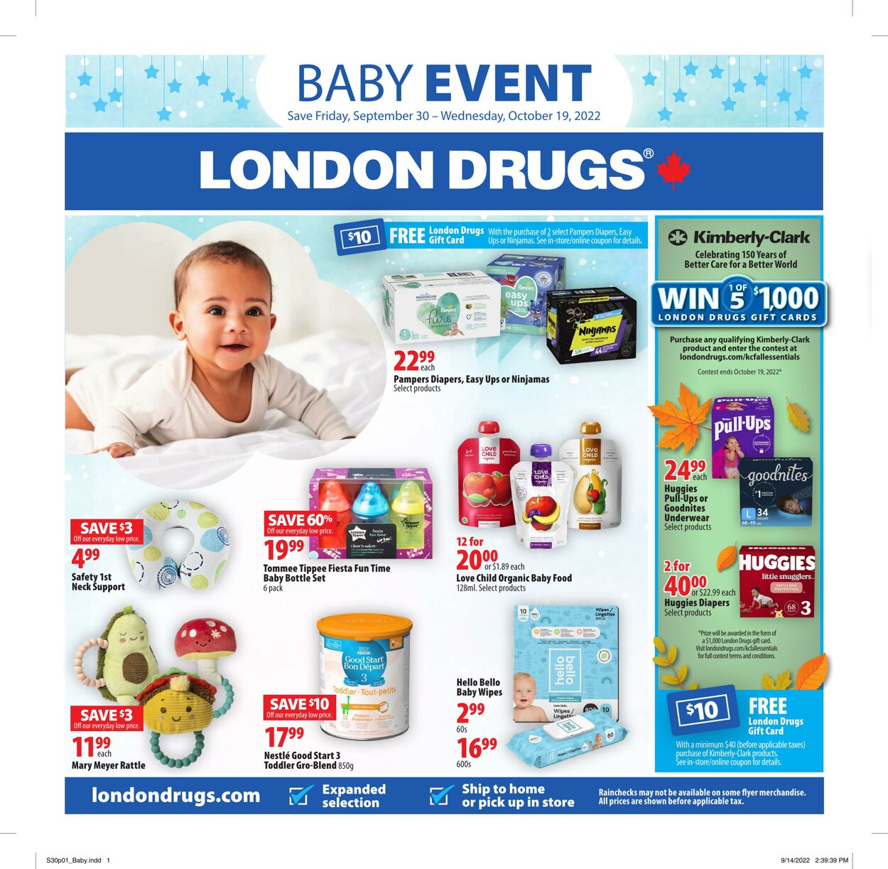 Circulaire London Drugs 30.09.2022 - 19.10.2022