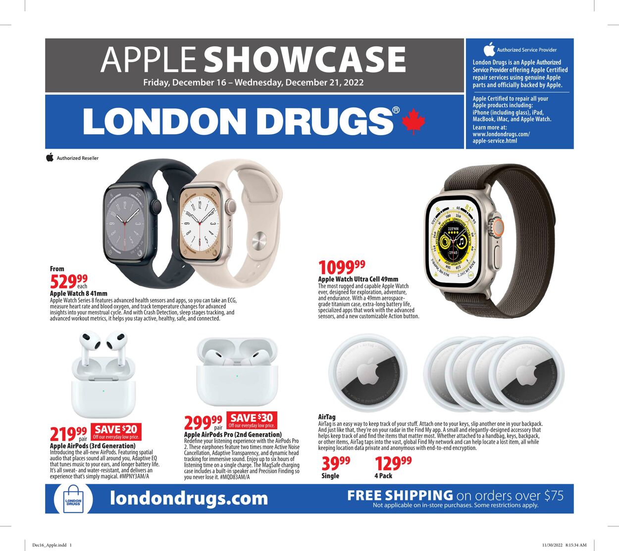 Circulaire London Drugs 16.12.2022 - 21.12.2022