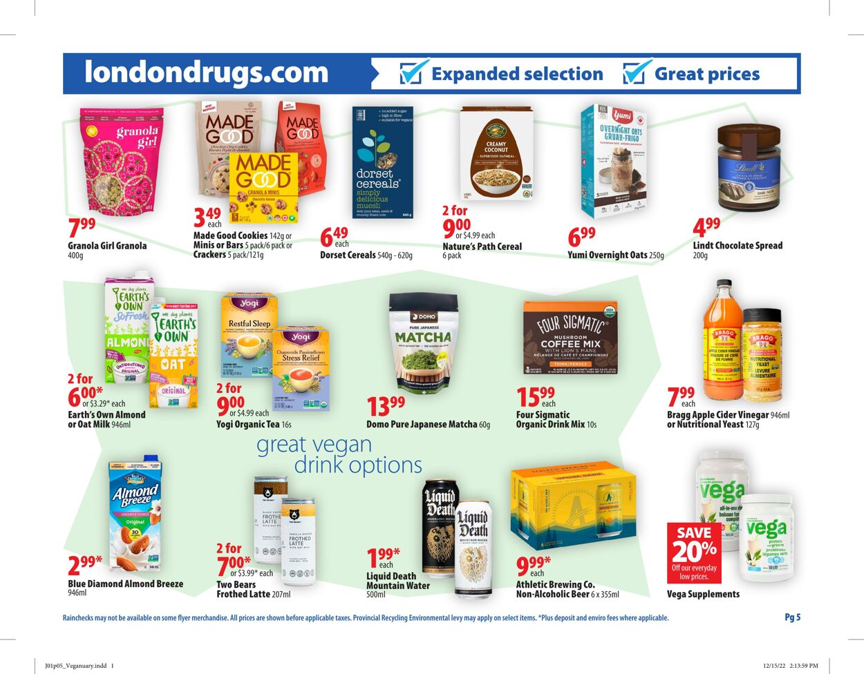 Circulaire London Drugs 01.01.2023 - 31.01.2023