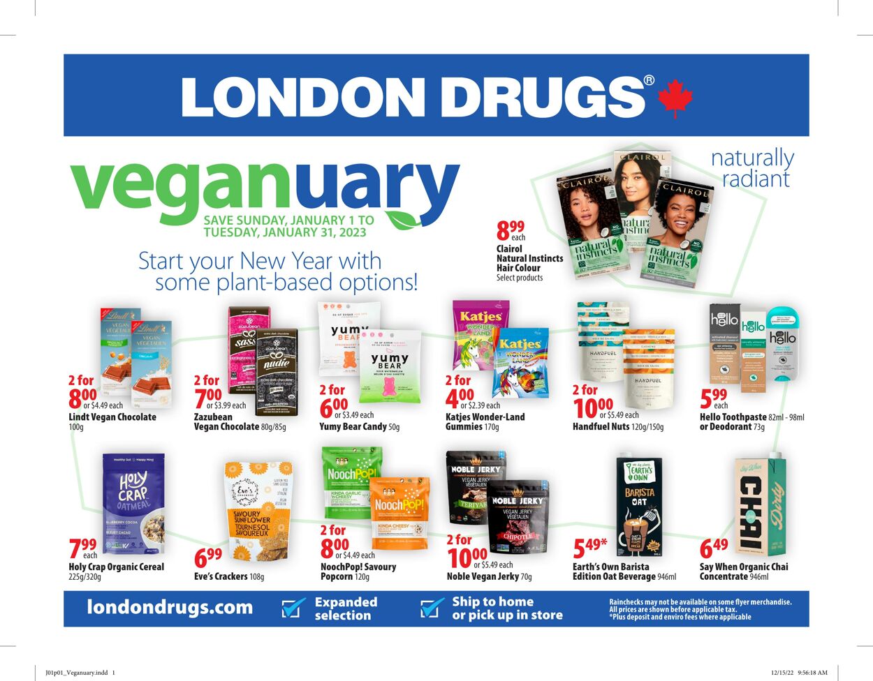 Circulaire London Drugs 01.01.2023 - 31.01.2023