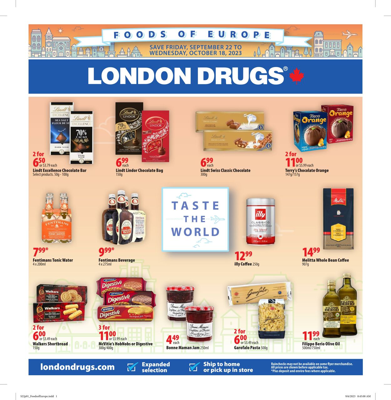 Circulaire London Drugs 22.09.2023 - 18.10.2023