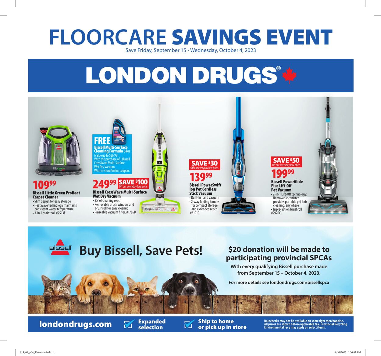 Circulaire London Drugs 15.09.2023 - 04.10.2023