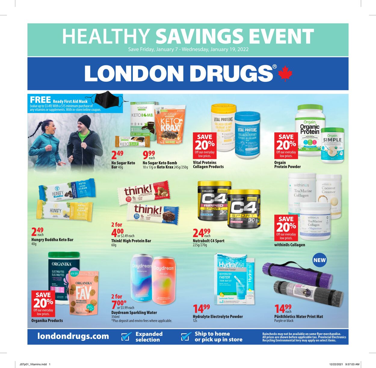 Circulaire London Drugs 07.01.2022 - 19.01.2022
