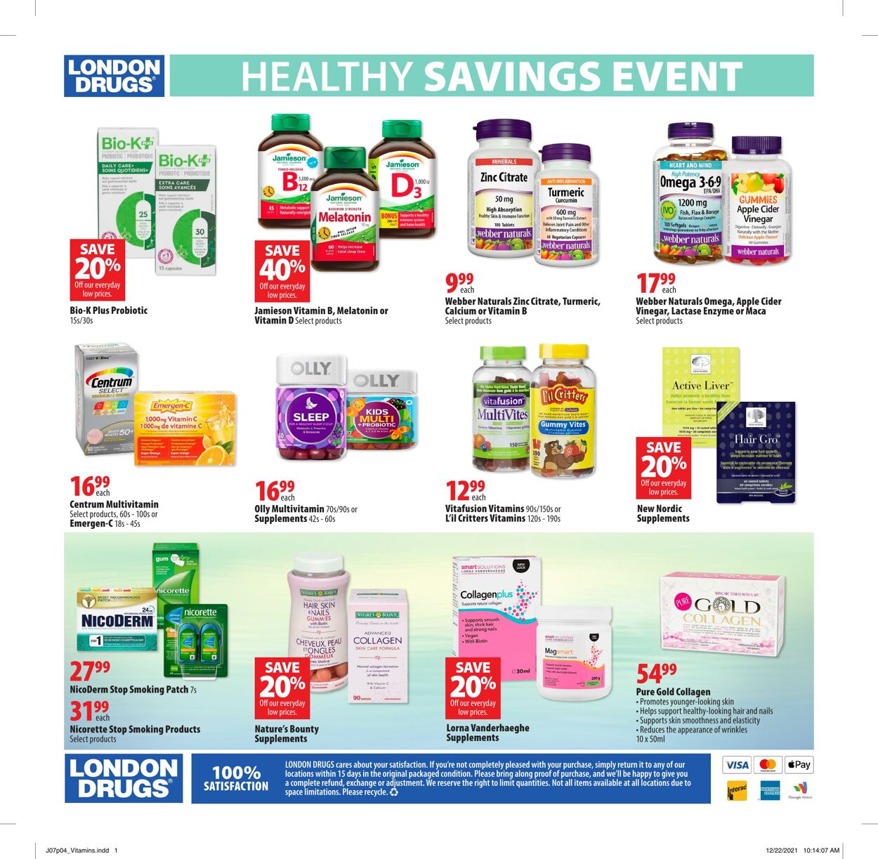 Circulaire London Drugs 07.01.2022 - 19.01.2022