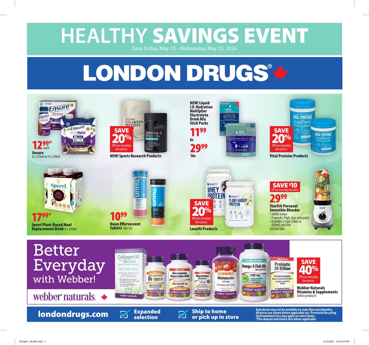 Circulaire London Drugs 10.05.2024 - 22.05.2024